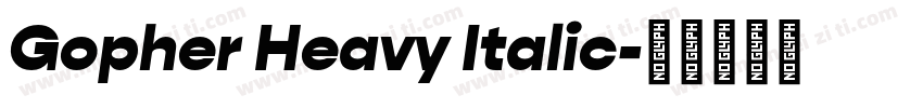 Gopher Heavy Italic字体转换